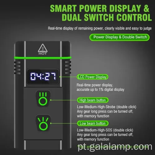 Tocha LED impermeável ultra brilhante para exploração ao ar livre